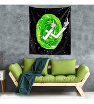 Yıkanabilir Leke Tutmaz Mikropetek Kumaş Sessiz Tepki Duvar Örtüsü Duvar Halısı Tapestry (Siyah)