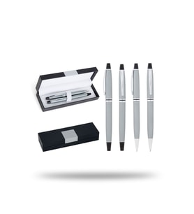 Bood Design Metal Roller & Tükenmez Kalem Seti (Gri)