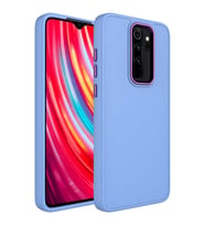 Xiaomi Redmi Note 8 Pro Kılıf Luna Dışı Soft Yumuşak İçi Kadife (Açık Gri)