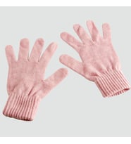 Süper Tek Kat Yün Eldiven (Açık Pembe)