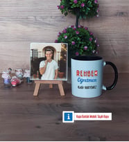 Rehber Öğretmen Fotoğraflı Dekoratif Taş, Kupa Bardak Beyaz Hediye (Model 11)