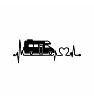 Ritim Karavan Sticker Siyah 20x10 CM (Siyah-Siyah)