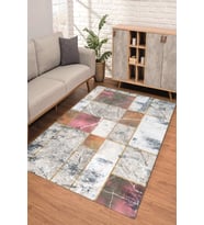 Dijital Kaymaz Taban Yıkanabilir Renkli Salon Halısı Mutfak Halısı Yolluk ND-SD-288 (Pembe)
