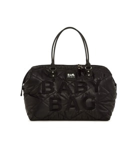BAGMORİ Baby Bag Nakışlı Puf Şişme Anne Bebek Bakım Çanta (Siyah)