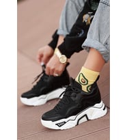Khayt Alice Guja Fashion Hafif Kadın Spor Ayakkabı (Siyah)