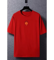 Unisex Ateş Avatar Baskılı T-shirt (Kırmızı)