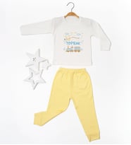 Pia Baby GL2006 İsme Özel Çocuk Pijama Takımı 1-8 Yaş (Sarı)
