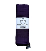 Moda Kaşmir Misto Pamuklu Eşarp (Mor)