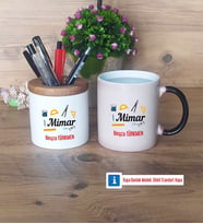 Mimara Hediye Kalemlik, Kupa Bardak T Kişiye Özel Hediye (Model 3)