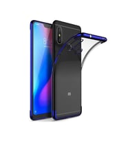 Xiaomi Redmi Note 5 Pro Köşeleri Renkli Şeffaf Kılıf (Mavi)