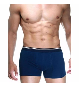 Berrak 1097 Erkek Likralı Esnek Boxer 2 Adet (Lacivert)