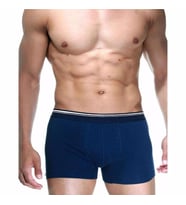 Berrak 1097 Erkek Likralı Esnek Boxer 2 Adet (Lacivert)