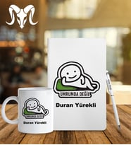Kişiye Özel Burç Tasarımlı Esprili Defter Kalem Ve Kupa Hediye Seti (Model 3)