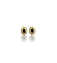 925 Ayar Gümüş Elips Model Minimal Çivi Küpe (Gold)
