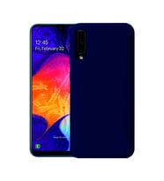 Samsung Galaxy A70 Kılıf Kamera Korumalı Silikon Rubber Arka Kapak (Lacivert)