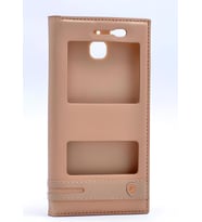 Huawei GR3 Kılıf Elite Kapaklı Kılıf (Gold)