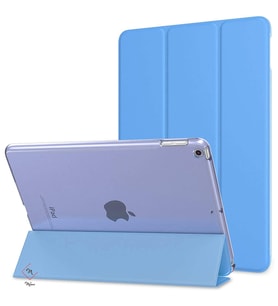 iPad 2 3 4 Kılıf PU Deri Smart Standlı Case A1395 A1396 A1397 A1416 A1430 A1403  (Mavi)
