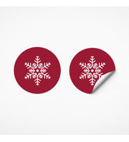 No1 27'li Yeni Yıl Seri Sticker (Kırmızı)