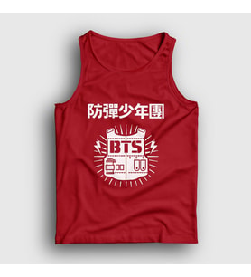 Presmono Unisex Sarı Vest Bts Atlet 22755tt (Kırmızı)