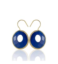 Kadir Jewellery 22 Ayar Altın Kaplama Kadın Taşlı Küpe -El İşçiliği Ve Hipoalerjenik Küpe (Parlement)