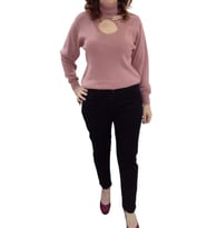 BÜYÜK BEDEN MOM JEANS BİR BEDEN İNCE GÖSTERİR KOT PANTOLON (Siyah)