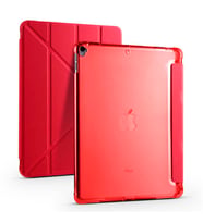 iPad Pro 10.5 (7.Nesil) Kılıf Tri Folding Smart Kalem Standlı (Kırmızı)
