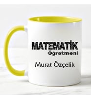 Matematik Öğretmeni Kupa Bardağı (Sarı)