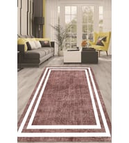 Dijital Kaymaz Taban Yıkanabilir Modern Renkli Salon Halısı Mutfak Halısı Yolluk ND-HT-574 (Pembe)