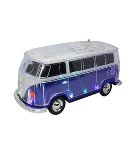 1967 Model T1 Klasik Vosvos Minibüs Bluetooth Hoparlör Fm Radyo USB Tf Aux Destekli Speaker (Mavi)
