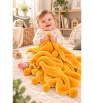 Pabteks Bebek/Çocuk Battaniyesi (Sarı)