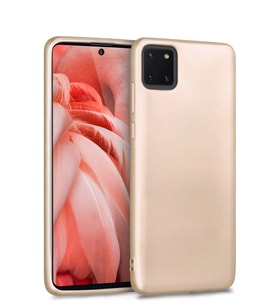 Microsonic Matte Silicone Samsung Galaxy A81 (Note 10 Lite) Kılıf (Gold)