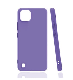 Realme C11 2021 Kılıf Kamera Korumalı Silikon Rubber Arka Kapak (Lila)