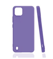 Realme C11 2021 Kılıf Kamera Korumalı Silikon Rubber Arka Kapak (Lila)