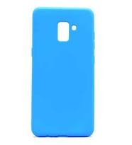 Samsung Galaxy A8 Plus 2018 Kılıf Soft Mat Premier Case (Mavi)
