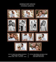 12 Adet 15x21 Çerçeve - Mdf Çerçeve - Fotoğraf Çerçevesi (Kahverengi)