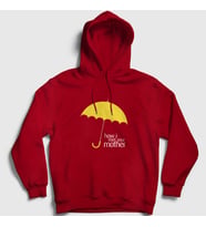 Presmono Unisex Gri Umbrella How I Met Your Mother Kapüşonlu Sweatshirt 196172tt (Kırmızı)
