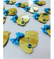 Kişiye Özel Pleksi Bebek Magnet Hatıra (Gümüş)