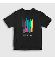 Presmono Unisex Çocuk Beyaz Colors Pentatonix T-Shirt 74948tt (Siyah)