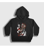 Presmono Unisex Çocuk Beyaz Yumeko Anime kakegurui Kapüşonlu Sweatshirt 240111tt (Siyah)