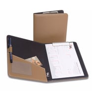 Kapaklı Sekreterlik A5 100 Yaprak Kapasiteli Rainbow Cilp Board Vegan 18,5x23 cm (Vizon)