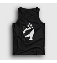 Presmono Unisex Beyaz Kiss Valentine's Day Sevgililer Günü Atlet 285379tt (Siyah)
