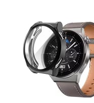 Huawei Watch Gt3 Pro 46mm 360 Tam Koruma Silikon Kılıf (Siyah)