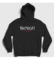 Presmono Unisex Gri Bankai Anime Bleach Kapüşonlu Sweatshirt 127157tt (Siyah)