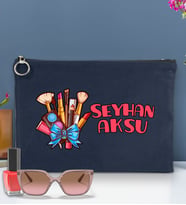 BK Gift Kişiye Özel İsimli-3 Astarlı Portföy Çanta 30x21cm(12 Renk Seçeneği), Baskılı El Çantası, Organizer Çanta (Lacivert)