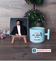 Din Kültürü Öğretmeni Fotoğraflı Dekoratif Taş, Kupa Bardak Beyaz Hediye (Model 12)
