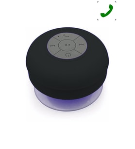 TT Su Geçirmez Banyoda Kullanılabilen Vakumlu Bluetooth Hoparlör (Siyah)