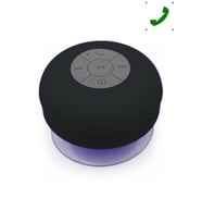 TT Su Geçirmez Banyoda Kullanılabilen Vakumlu Bluetooth Hoparlör (Siyah)