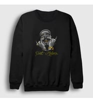 Presmono Unisex Beyaz Laugh Post Malone Sweatshirt 304327tt (Siyah)