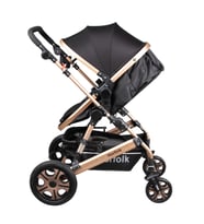 Norfolk Baby Voyage Comfort Air Luxury Çift Yönlü Bebek Arabası - Ayak Örtüsü Hediye (Siyah)
