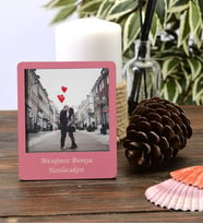 Kişiye Özel Polaroid Resim Çerçevesi (Pembe)